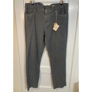 Faherty Mens 40 X 32 Stretch Terry (NWT) Pants Jeans Slate Gray 5-Pocket